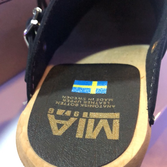 MIA CLOGS Alma size 39 EU/ 7 US in black - Picture 5 of 7
